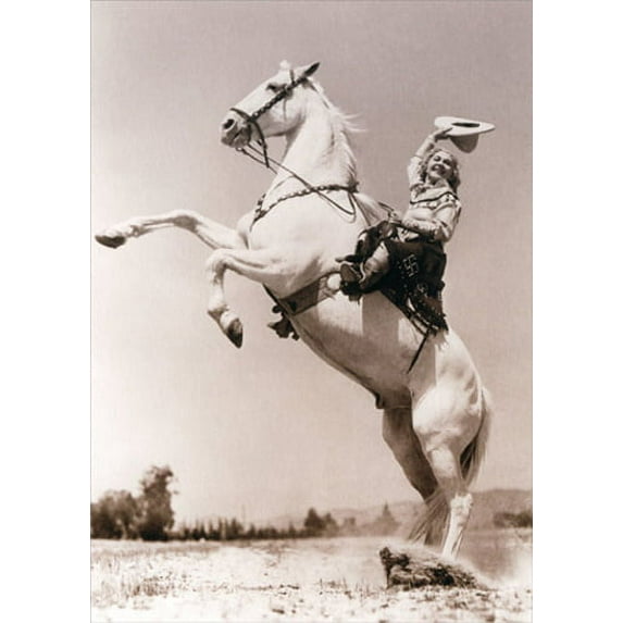 Avanti Press Female Rodeo Rider America Collection Birthday Card