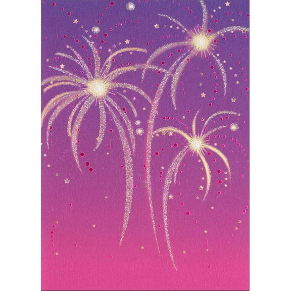 Avanti Press Fireworks A*Press Glitter Thank You Card