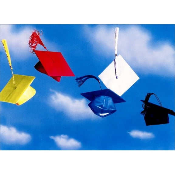 Avanti Press Grad Caps in Air Graduation Congratulations Card
