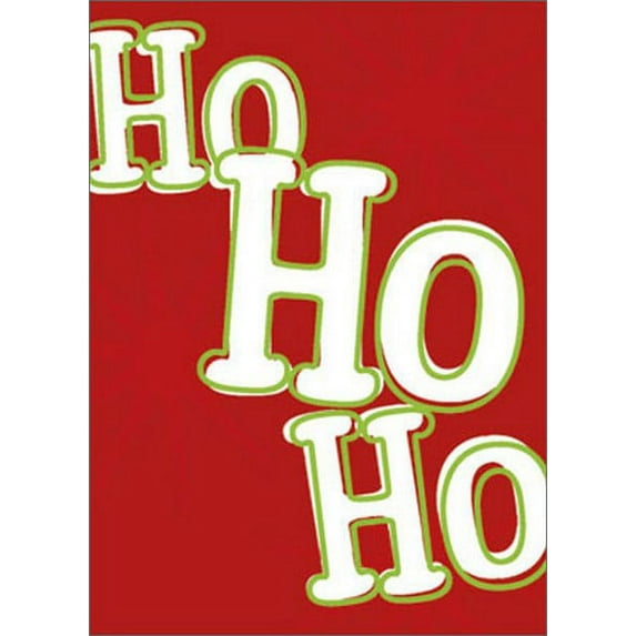 Avanti Press Ho Ho Ho A-Press Glitter and Foil Christmas Card