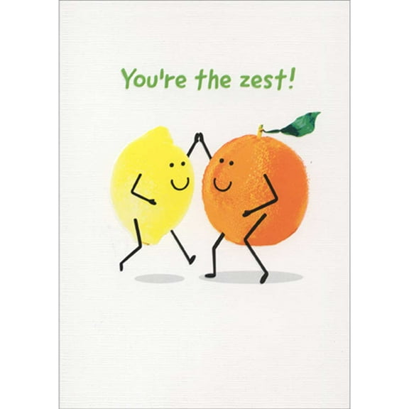 Avanti Press Lemon And Orange High Five Humorous : Funny A-Press Thank You Card