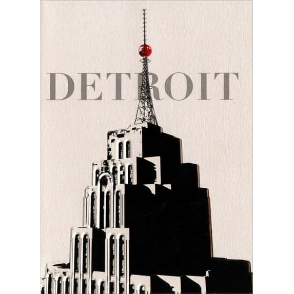Avanti Press Penobscot Building with Red Ball Historic Detroit Blank Note Card