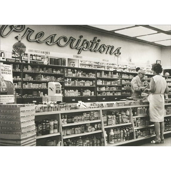 Avanti Press Prescription Drug Store America Collection Get Well Card