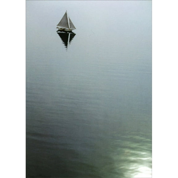 Avanti Press Sailboat on Calm Water America Collection Sympathy Card