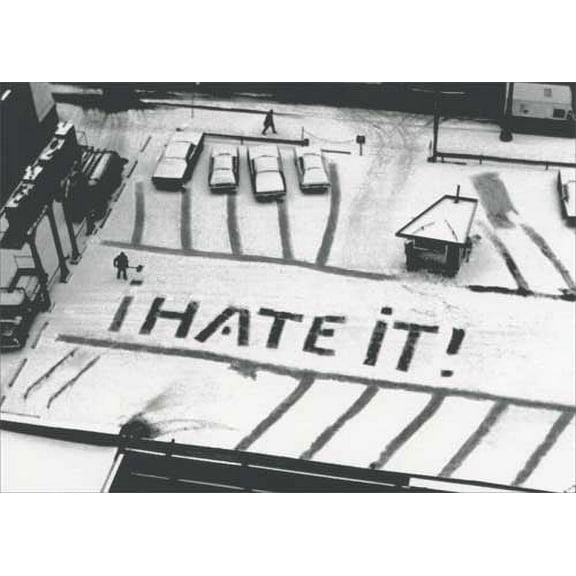 Avanti Press Snowy Protest Historic Detroit Blank Note Card