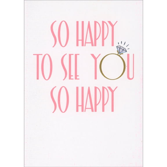 Avanti Press So Happy to See You Happy: Diamond Ring Bridal Shower Card