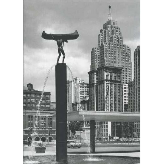Avanti Press Spirit Of Transportation Historic Detroit Blank Note Card