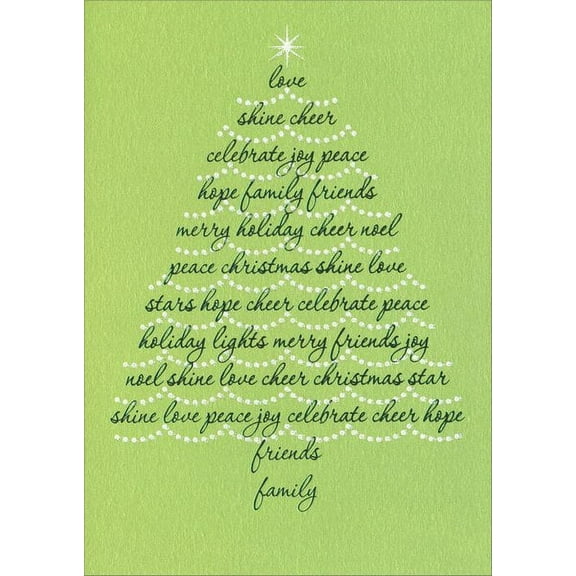 Avanti Press Type Tree A-Press Christmas Card