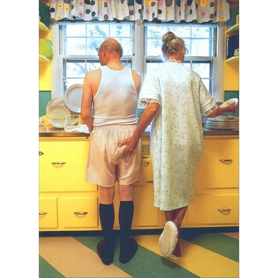 Avanti Press Woman Goosing Husband Valentine's Day Card