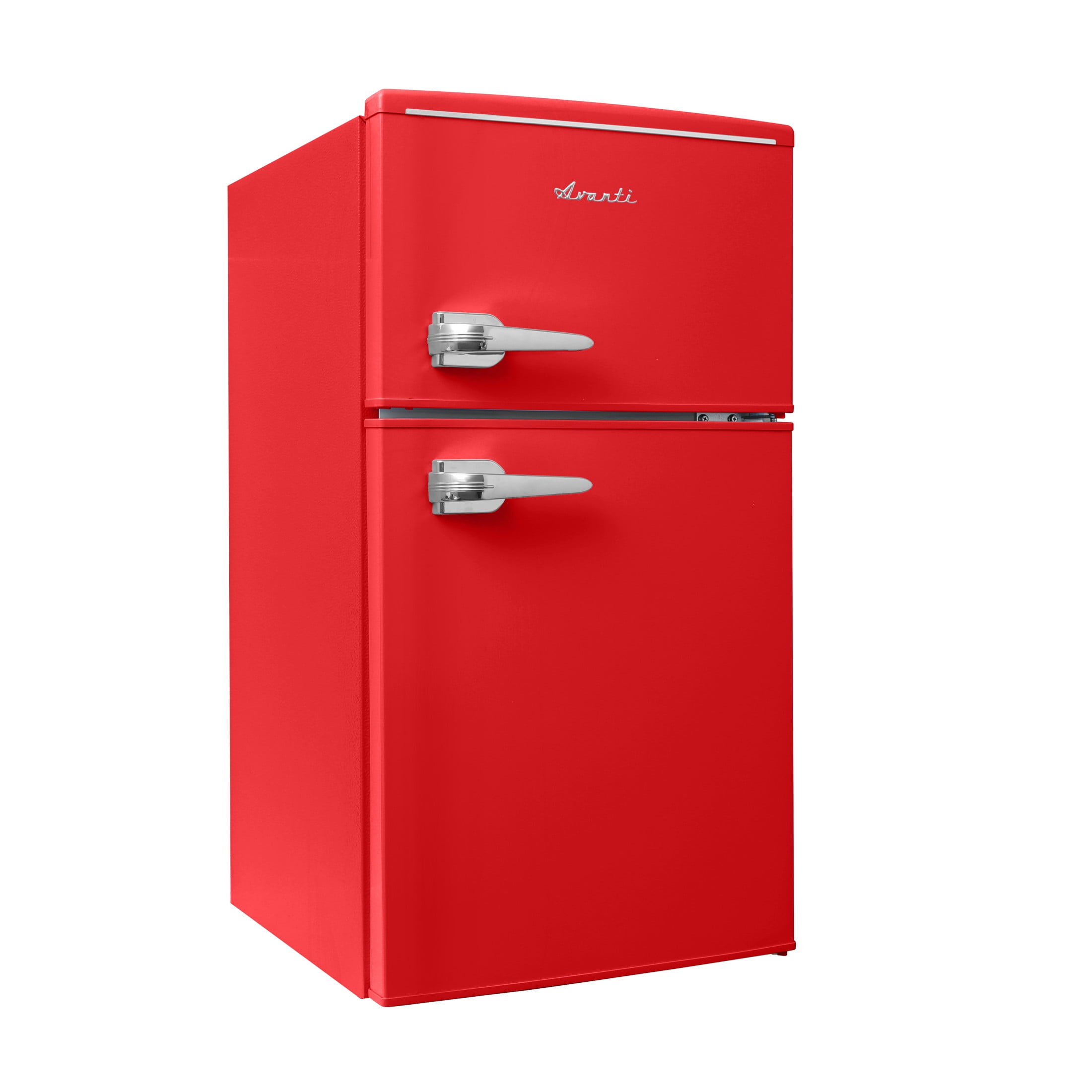 Avanti Retro Series Compact Refrigerator and Freezer, 3.1 cu. ft., in Red (RMRT30X5R-IS)