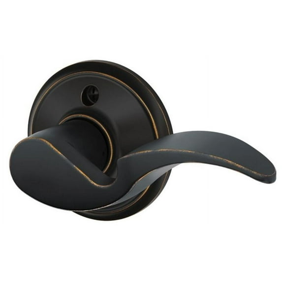 Avanti Right Handed Lever Non-Turning Lock, Aged Bronze (F170 AVA 716 RH)