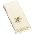 thumbnail image 1 of Avanti® Rosefan Bathroom Collection, Natural, Fingertip Towel, 1 of 6