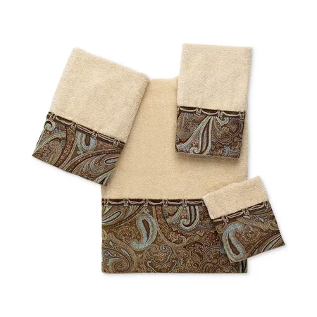 Avanti Seagull Embroidered Fingertip Towel, 16×30, Beige