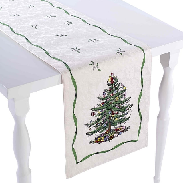 Avanti Spode Tree Green 90" Runner - Multicolored