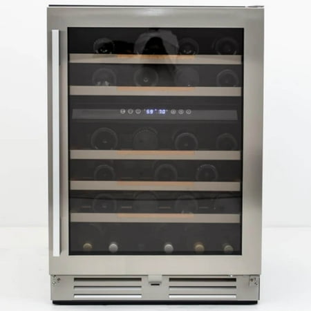 Avanti - Elite Series 46 Bottle Dual Zone Wine Cooler - Stainless steel