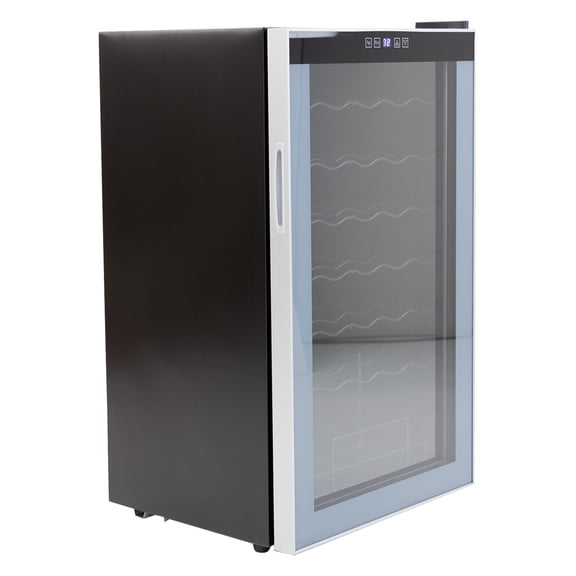 Avanti Wine Cooler, 34 Bottle Capacity, Soft Touch Controls, Compressor Cooling Technology, Platinum Finish, ADA Compliant, in Brushed Stainless Steel (WC34N2P)