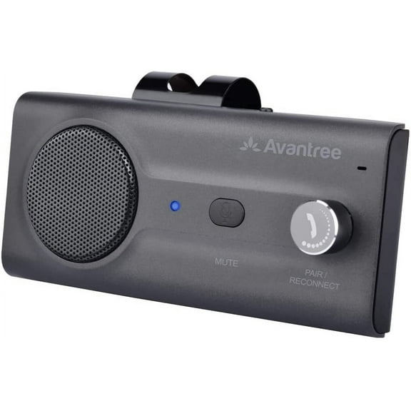 Avantree CK11 Hands Free Bluetooth 5.0 Car Kits, 3W Loud Speakerphone, Wireless in Car Handsfree Speaker with Visor Clip