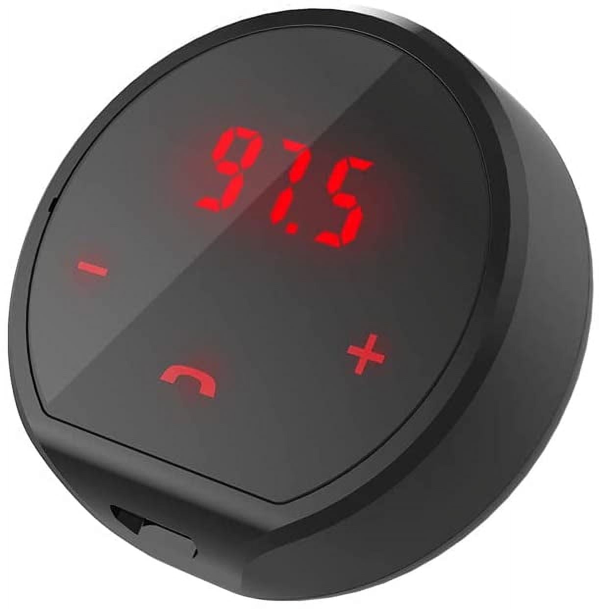 Avantree CK310 Bluetooth FM Transmitter for Car, Wireless Radio Adapter Hands Free Car kit with Magic Tape, Auto Power On Off with Car, Rechargeable Or USB Wired, Stereo Receiver for Music Call, 7H