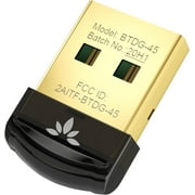 Avantree DG45 - USB Bluetooth 5.0 Adapter for PC, Bluetooth Dongle for Computer Desktop Laptop, Wireless Transfer for Bluetooth Headphones Speakers Keyboard Mouse Printers Windows 11/10/8.1/8