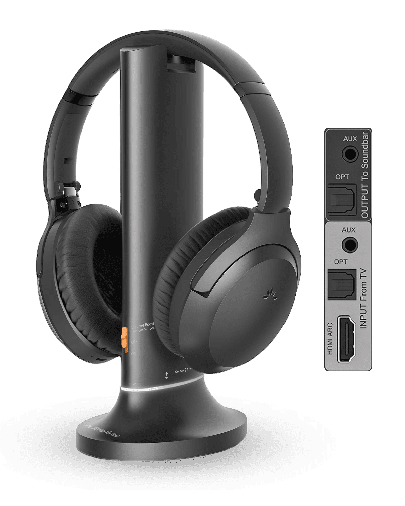 Avantree Opera Aura Wireless Auracast TV Headphones with Transmitter ...