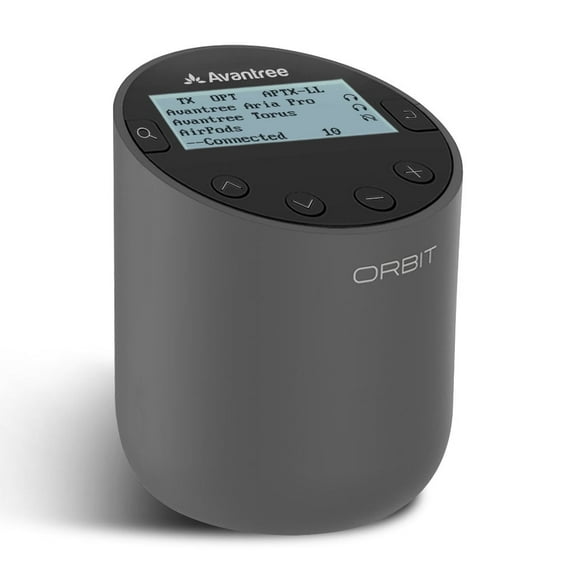Avantree Orbit Bluetooth 5.0 Audio Transmitter for TV , Long Range, LED display, Dual Link