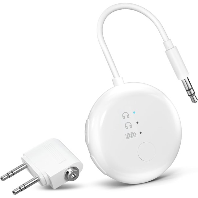 Avantree SoundJet R1 [2024 New] Airplane Bluetooth 5.3 Adapter for up