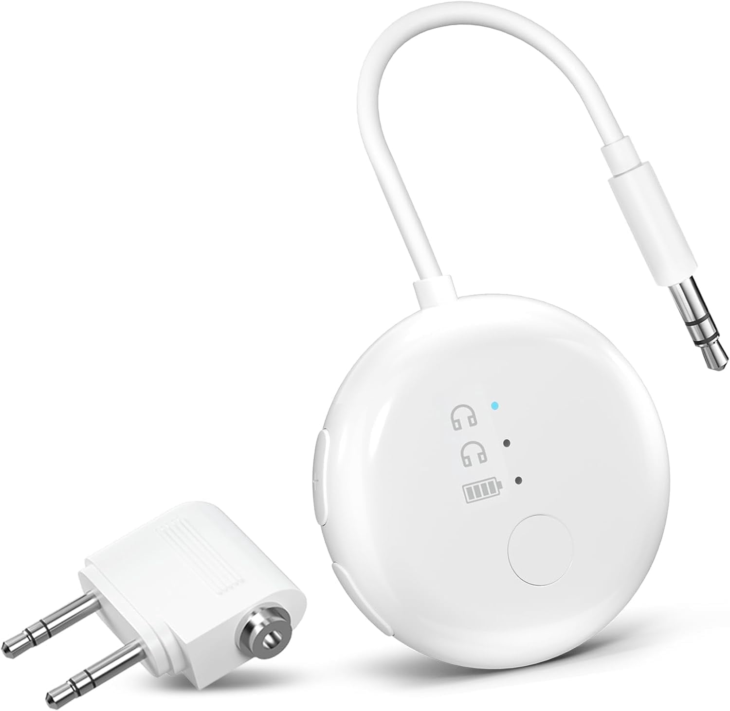 Avantree SoundJet R1 - Airplane Bluetooth 5.3 Adapter for up to 2 AirPods or Headphones with Low Latency and 20hr Playtime, Wireless Audio Transmitter for Flights, Travel, Gym, TV, Tablet