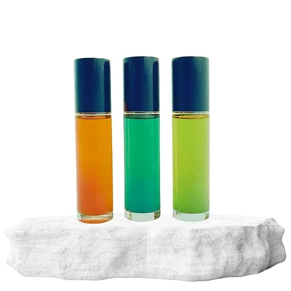 Avany Naturals 3 Pc Womens Gift Set, Fragrance Oil For Women, Roll On Body Oil, Perfume Samples, Fragrance Oil, Gift For Her, Perfume Oil Sampler, Gift Box (Spicy)