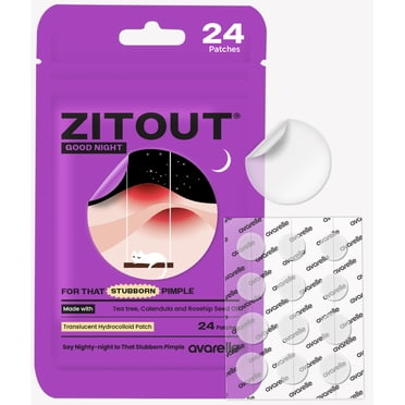 Avarelle Cosmetics Spot Patch PM Heavy Duty Hydrocolloid Acne Patch, 24 ct