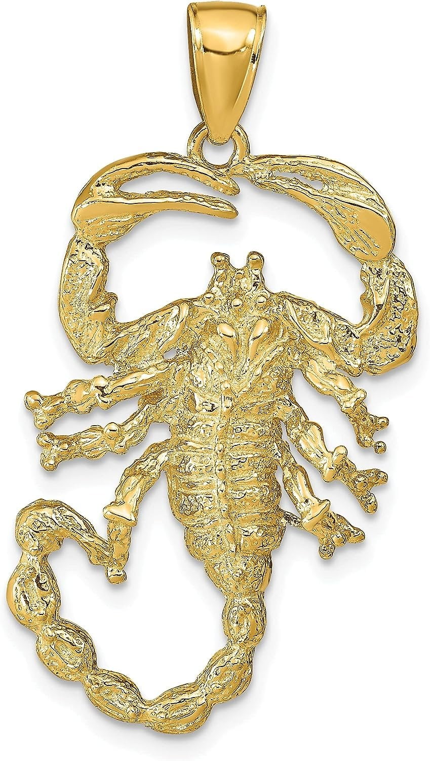 Solid gold scorpion pendant sale