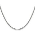 thumbnail image 1 of Avariah 14K White Gold 2.7mm Semi-Solid Round Box with Lobster Lock Chain - 20", 1 of 6