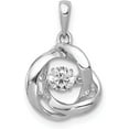 thumbnail image 1 of Avariah 14K White Gold Vibrant Lab Grown Diamond SI1/SI2, G H, Pendant, 1 of 5