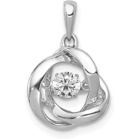 Avariah 14K White Gold Vibrant Lab Grown Diamond SI1/SI2, G H, Pendant