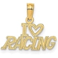 thumbnail image 1 of Avariah 14K Yellow Gold I HEART RACING Charm - 8.5mm, 1 of 6
