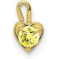 thumbnail image 1 of Avariah 14ky Yellow Gold November Synthetic Birthstone Heart Charm - 7mm, 1 of 6