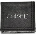 thumbnail image 1 of Avariah Chisel Titanium Brushed Center Cross 8.2mm Ridged Edge Band - Ring Size 13.0, 1 of 8