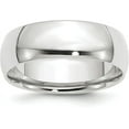 thumbnail image 1 of Avariah Diamonds 10k White Gold 7.2mm Lightweight Comfort Fit Wedding Band Size 11 - Ring Size 11.0, 1 of 6