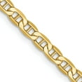 thumbnail image 1 of Avariah Diamonds 10k Yellow Gold 3.4mm Semi-Solid Anchor Chain - 16", 1 of 8