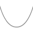 thumbnail image 1 of Avariah Diamonds 14K White Gold 1.7mm Semi-Solid Round Box with Lobster Lock Chain - 22", 1 of 8