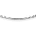 thumbnail image 1 of Avariah Diamonds 14K White Gold 2.2mm Round Omega Necklace - 18"- Made In Italy Chain, 1 of 7