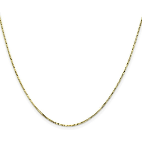 Avariah Diamonds 14K Yellow Gold 1.2mm Concave Box Chain - 20"- Made In Italy
