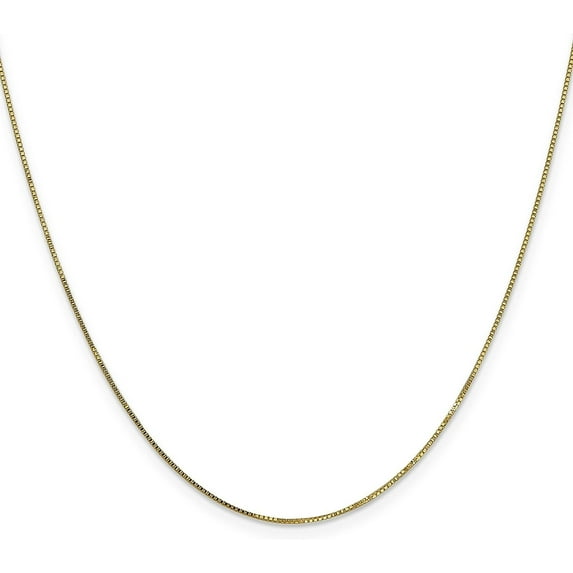 Avariah Diamonds 14K Yellow Gold 1mm Box with Lobster Lock Chain - 16"- Made In Italy