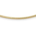 thumbnail image 1 of Avariah Diamonds 14K Yellow Gold 2.2mm Round Omega Necklace - 18"- Made In Italy Chain, 1 of 7