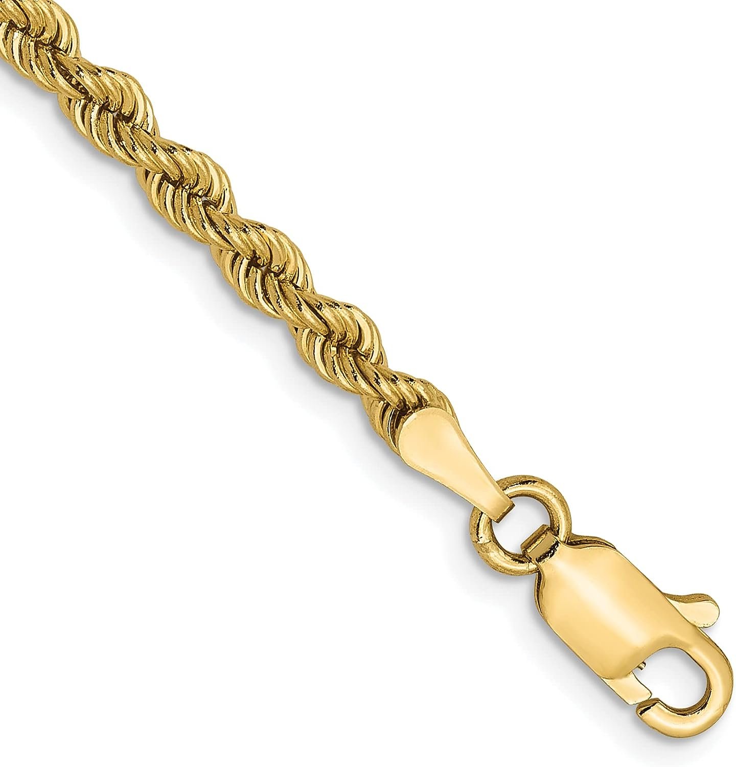 Regular Gold Chain Avariah Diamonds 14K Yellow Gold 3mm Solid Regular Rope Chain - 24 ...