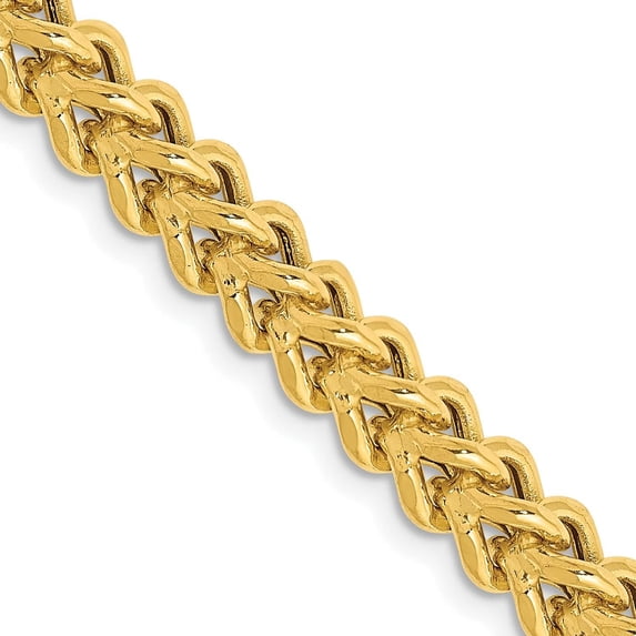 Avariah Diamonds 14K Yellow Gold 4.7mm Semi-Solid Franco with Fancy Lobster Lock Chain - 24"