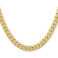 thumbnail image 1 of Avariah Diamonds 14K Yellow Gold 7mm Solid Miami Cuban Link with Lobster Lock Chain - 24", 1 of 8