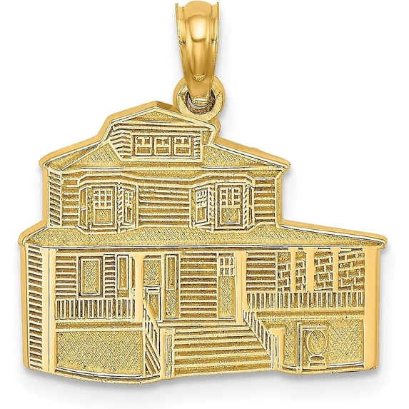 Avariah Diamonds 14K Yellow Gold The MANSE BED and BREAKFAST - CAPE MAY, NJ Charm - 21.2mm