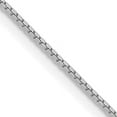 thumbnail image 1 of Avariah Diamonds Solid 10k White Gold 1.1mm Box Chain - 24", 1 of 8