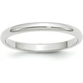 thumbnail image 1 of Avariah Diamonds Solid 10k White Gold 2.7mm Half Round Wedding Band Size 6.5 - Ring Size 6.5, 1 of 6