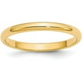 thumbnail image 1 of Avariah Diamonds Solid 10k Yellow Gold 2.7mm Half Round Wedding Band Size 8 - Ring Size 8.0, 1 of 6